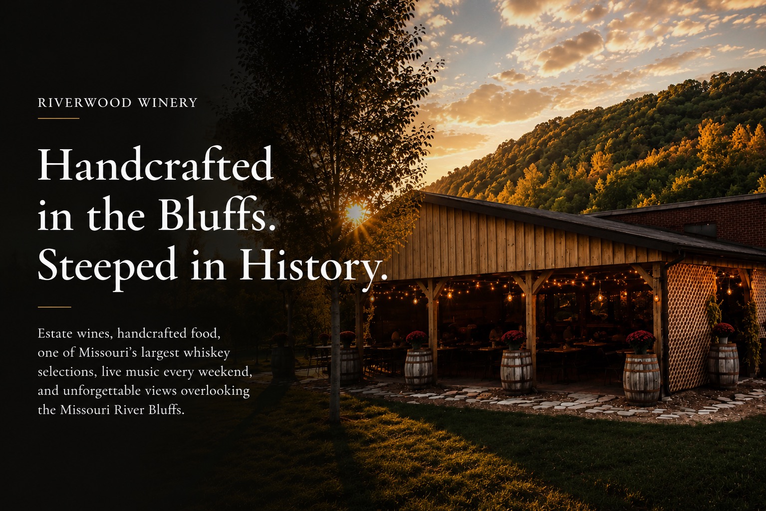 Riverwood Winery website design